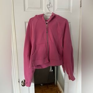 Lululemon Scuba Full Zip Hoodie, Pink Blossom, Size M/L